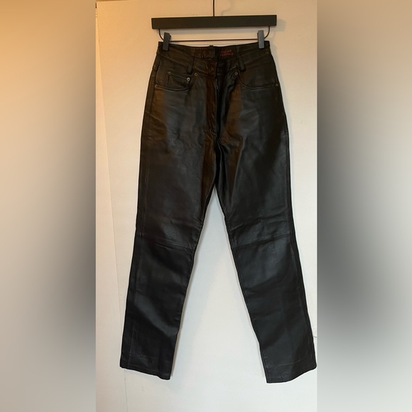 High waisted leather pants Oscar Leopold - Picture 3 of 7